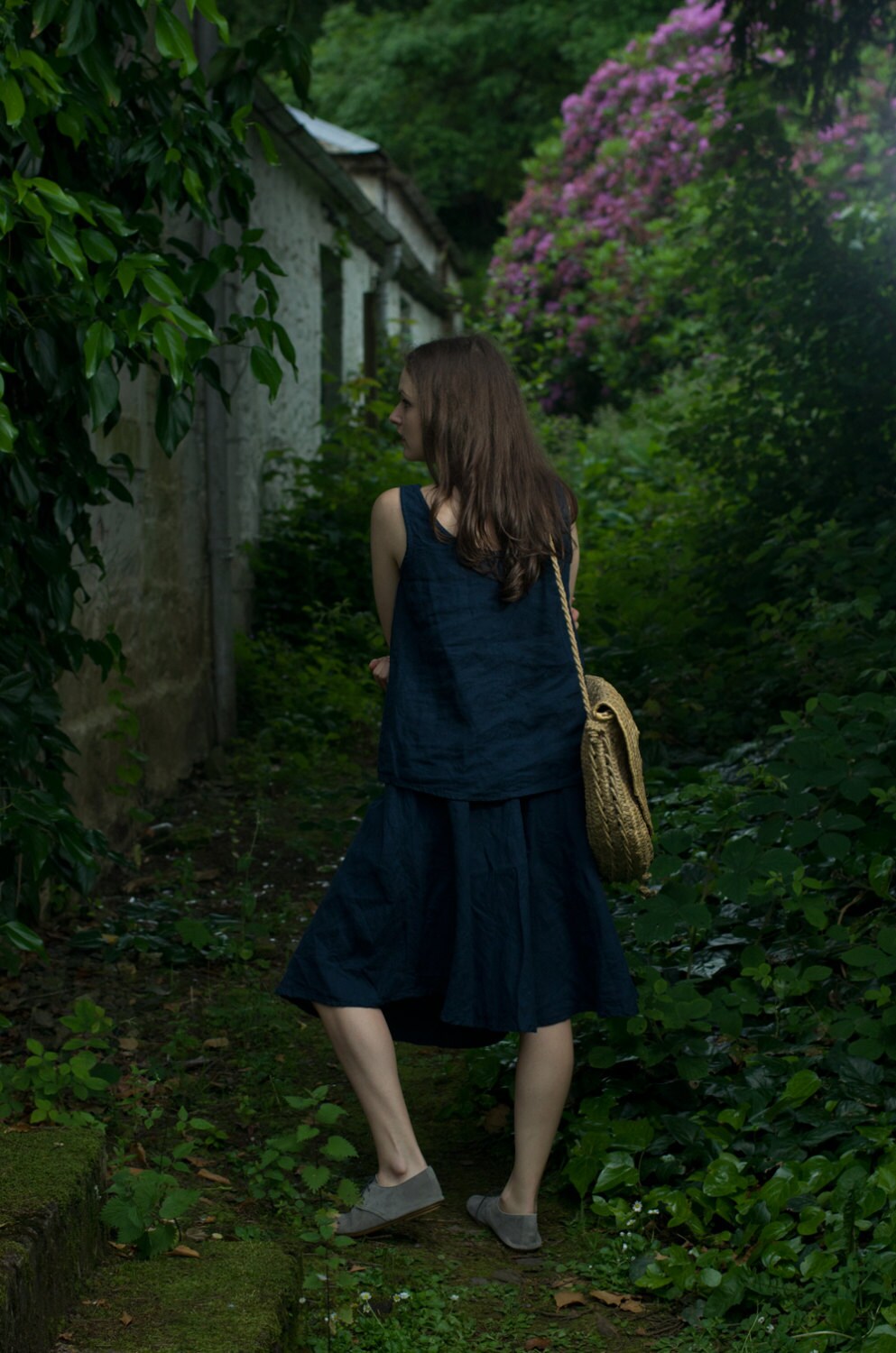 Linen tank top mimosa | loose linen summer blouse - Image 3