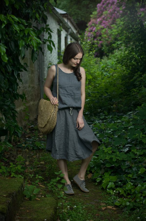 Linen sleeveless top mimosa | sleeveless linen top for women