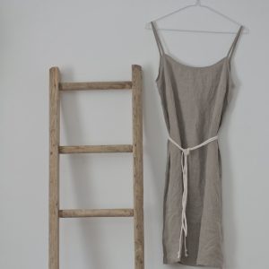Linen slip dress twig | linen chemise dress