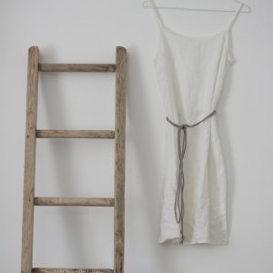 Linen slip dress twig
