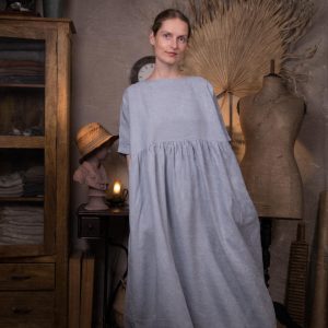 Oversized linen dress healing | loose linen summer dress