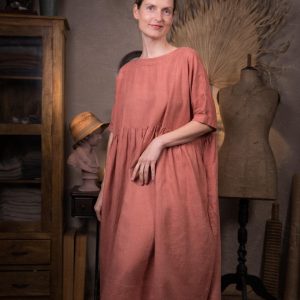 Oversized linen summer dress healing | loose linen summer dress
