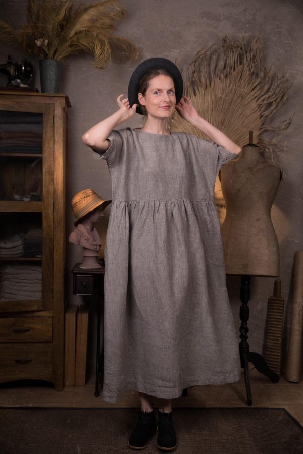 Linen dress healing | oversized loose linen summer dress