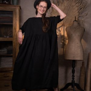Oversized linen dress healing