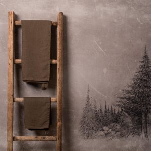 Linen bath towel mushroom brown | linen bath towel | bath sheets