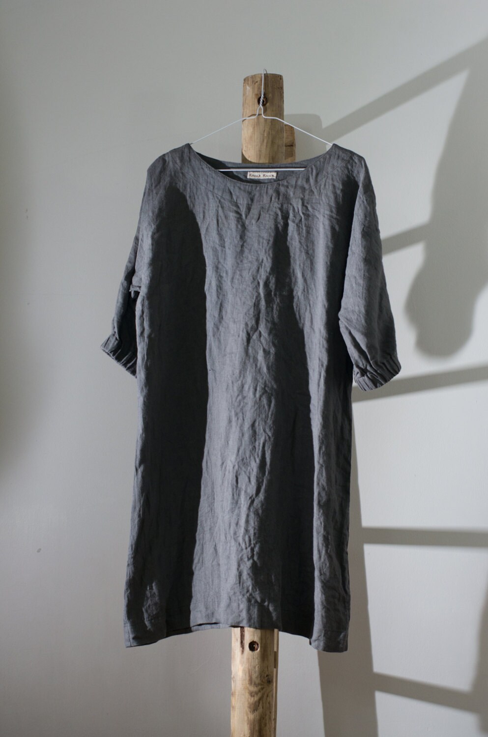 Linen tunic dress moon | loose summer dress - Image 4