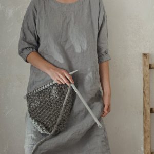 Loose linen summer dress moon | tunic summer dress