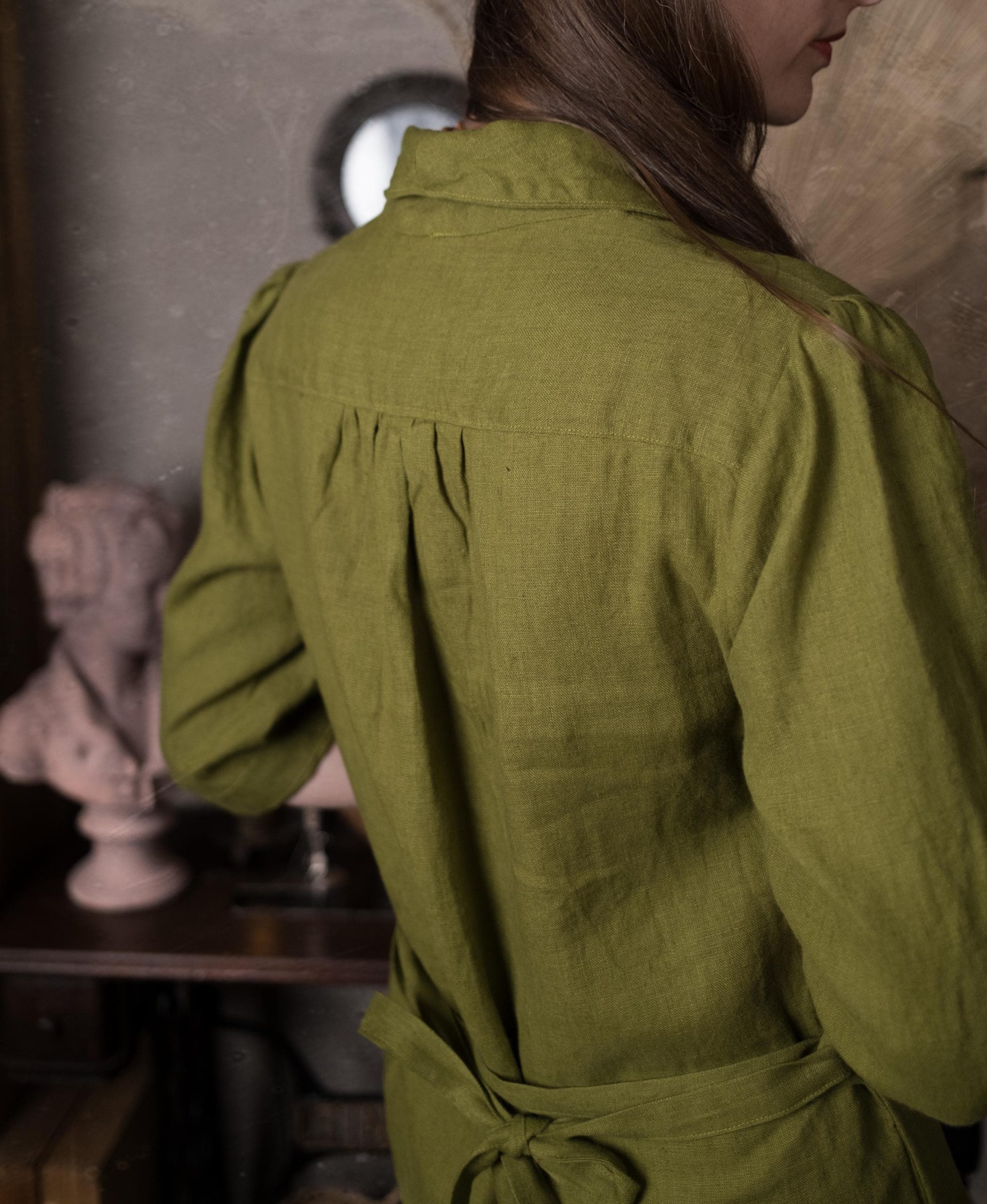 Retro pencil linen dress bella - Image 5