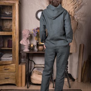 Classic linen pants simplicity | elastic waist trousers