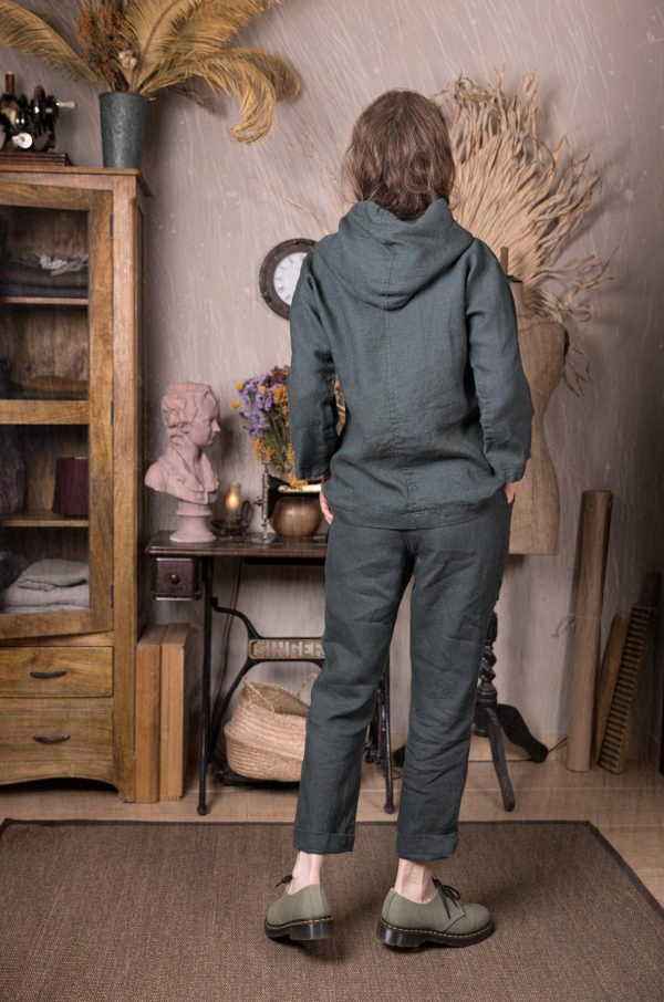 Classic linen pants simplicity | elastic waist trousers