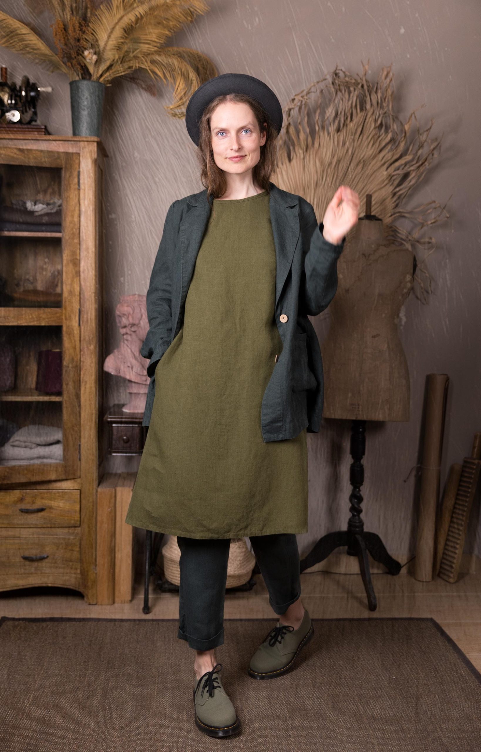 Linen jacket blazer studio | loose linen jacket | summer blazer - Image 4