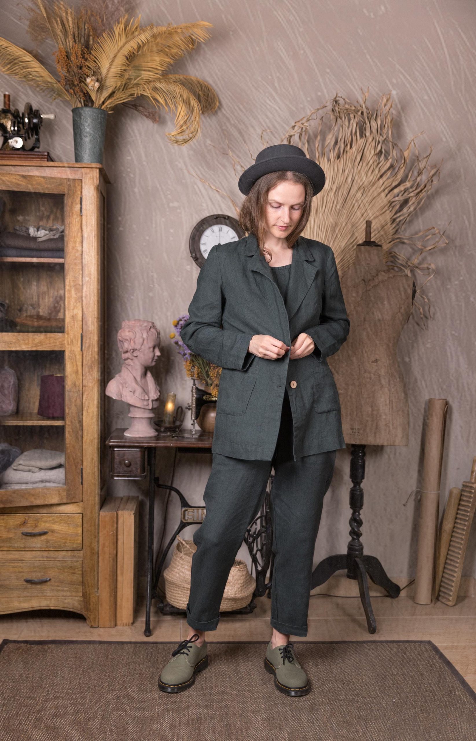 Linen jacket blazer studio | loose linen jacket | summer blazer - Image 5