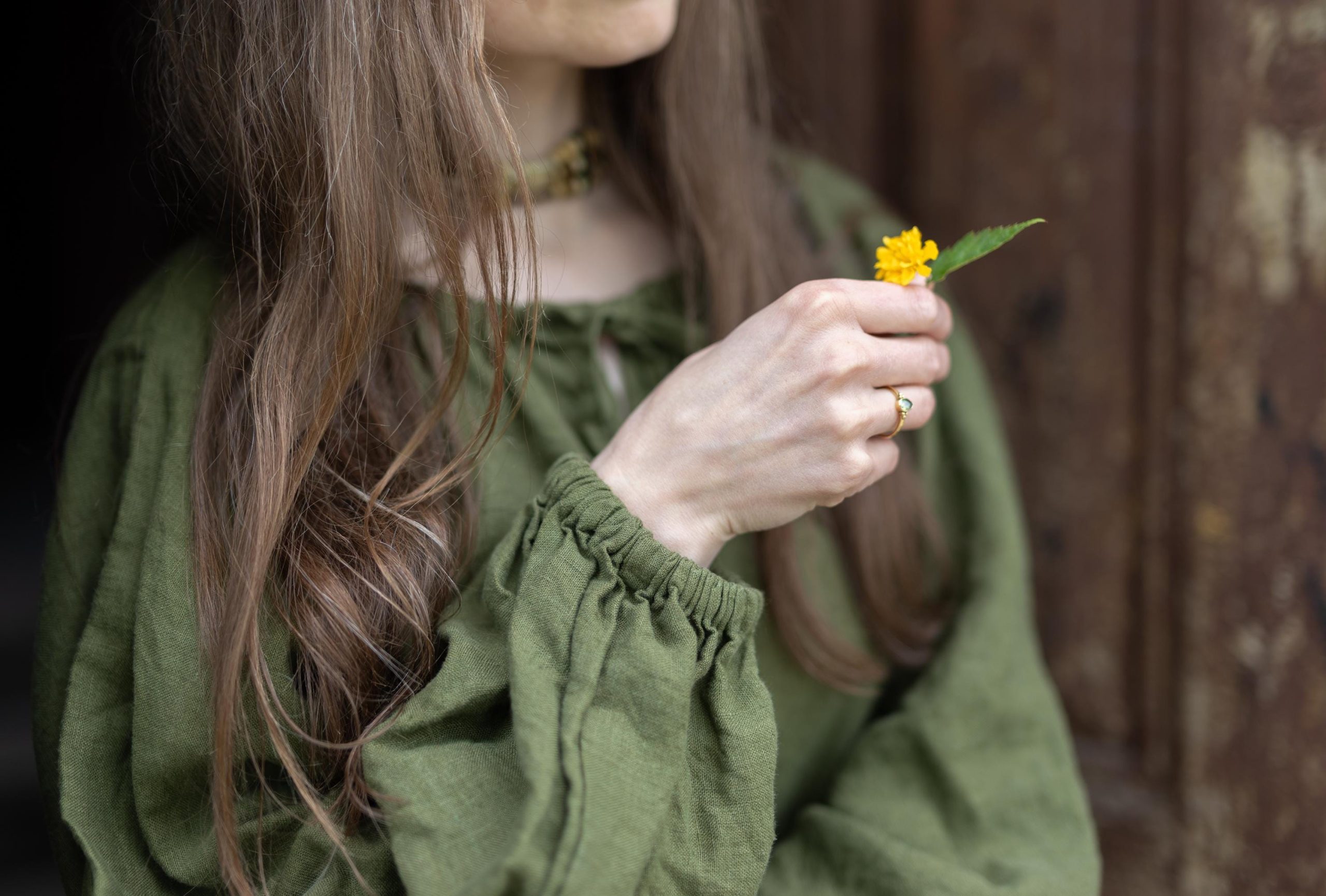 Puff sleeve linen summer dress | bohemian dress | hippie dress - Image 9