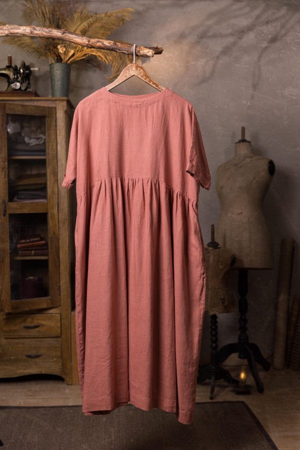 Oversized linen dress healing | loose linen summer dress