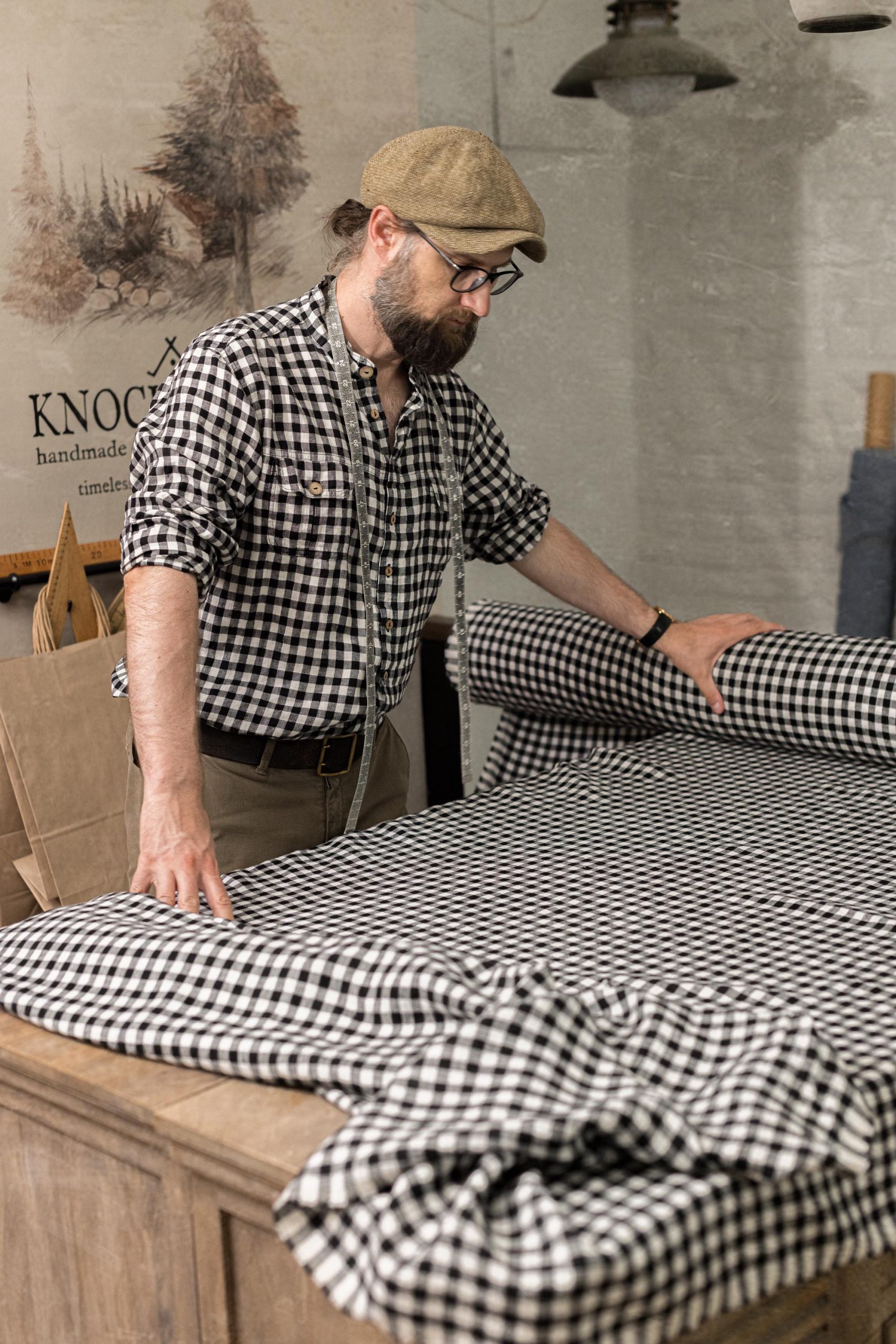 Linen work shirt for men vintage | vintage style summer shirt - Image 5