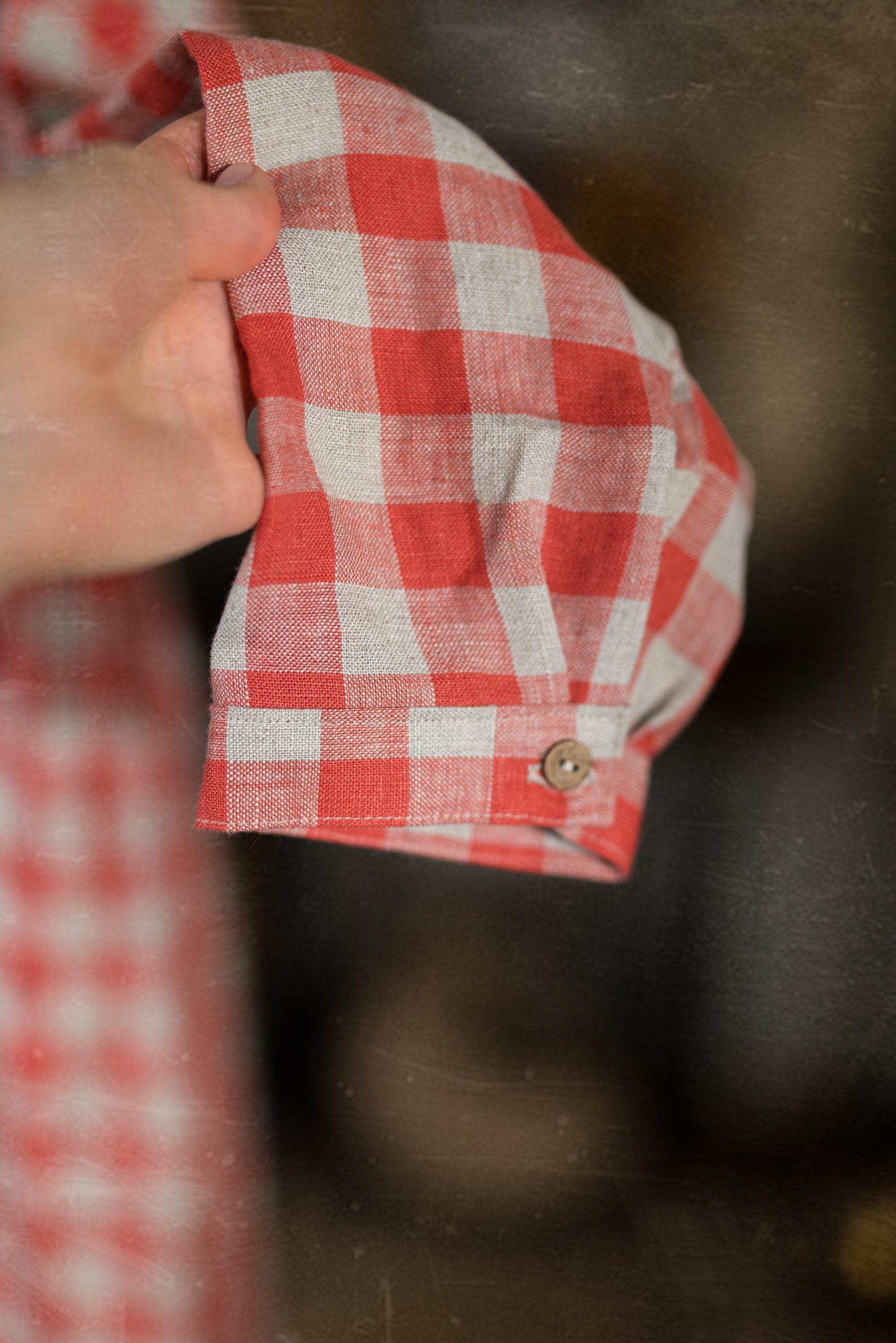 100% linen smock dress with long sleeves and a gathered skirt, available in custom length and 52 colors | the peony - Image 5