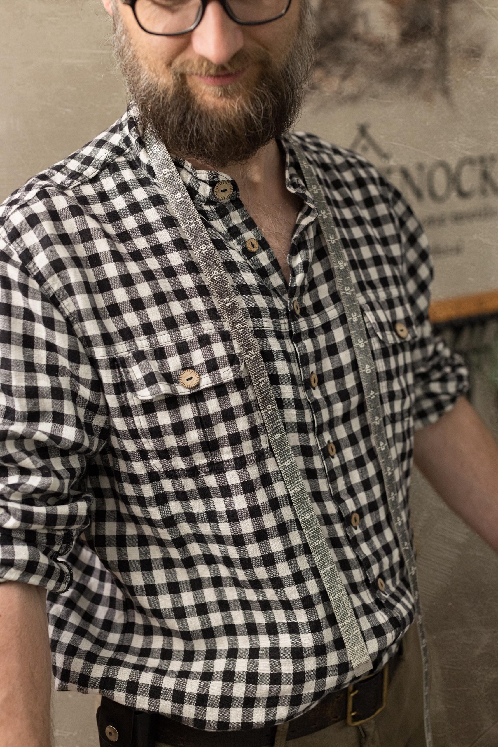 Linen work shirt for men vintage | vintage style summer shirt - Image 6