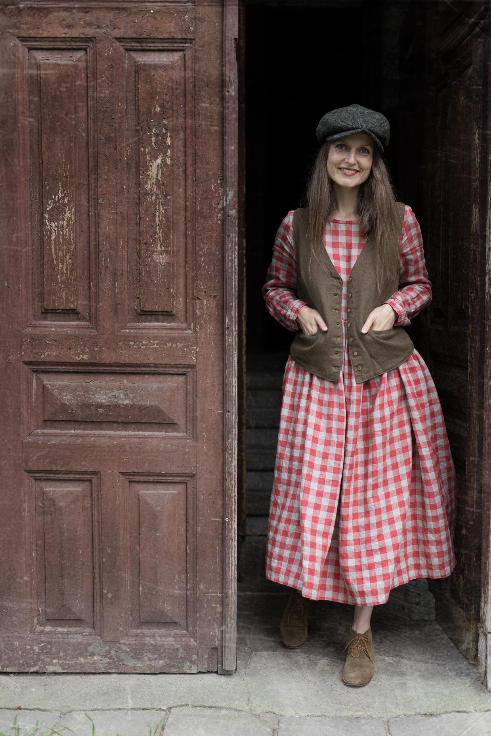 Oversized linen dress peony | loose fit linen dress - Image 10