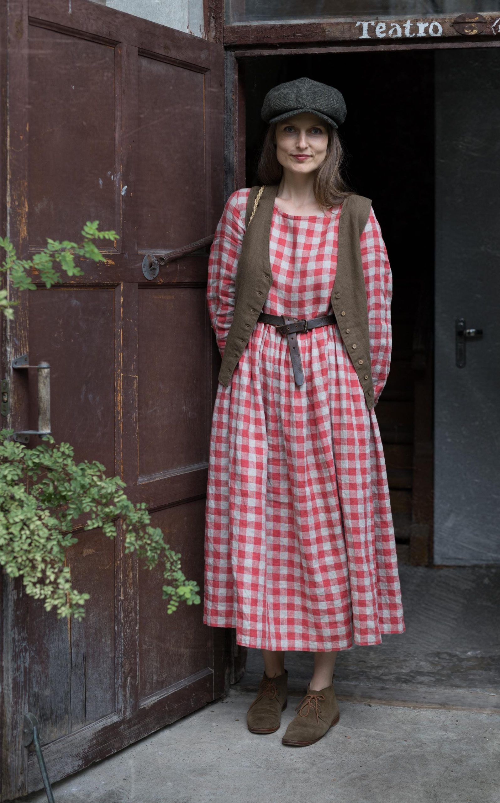 Oversized linen dress peony | loose fit linen dress - Image 15