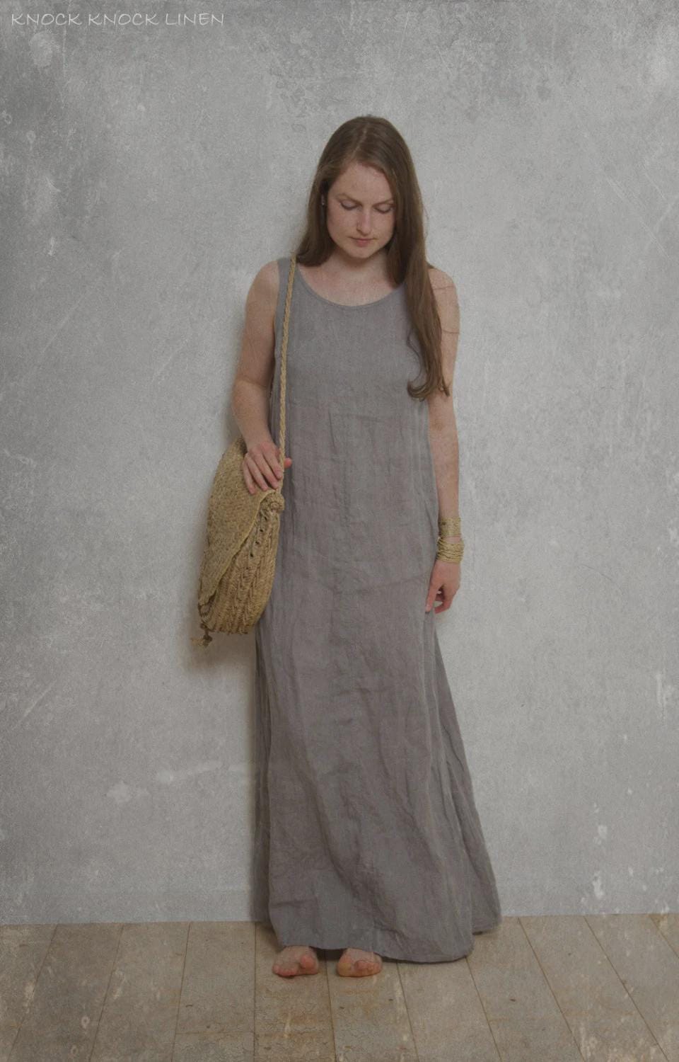 Linen sleeveless summer dress for women - Image 6