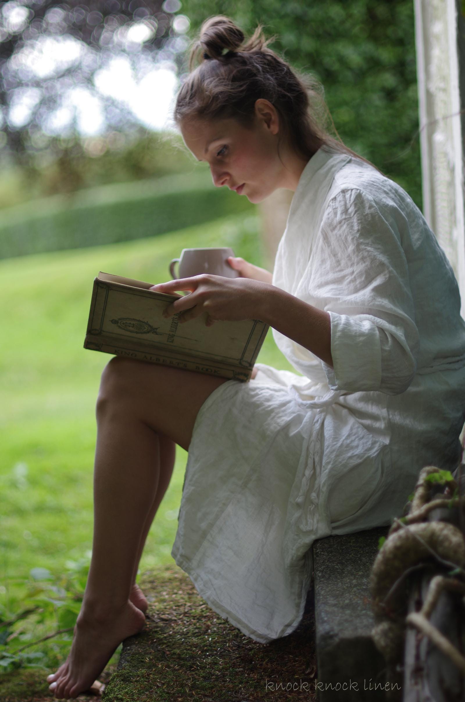 Linen summer robe | wrap coat | linen robe - Image 4