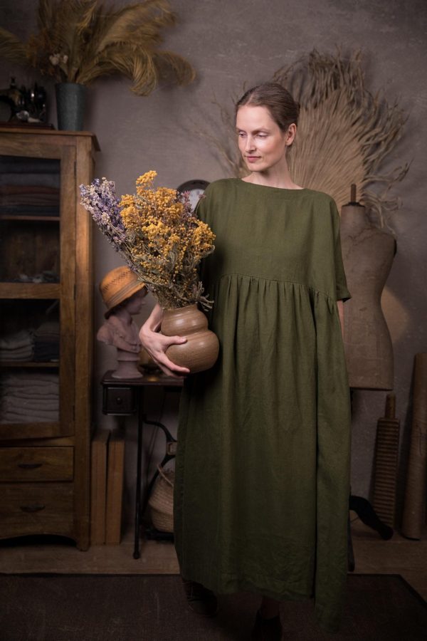 Oversized summer dress healing | loose linen summer dress