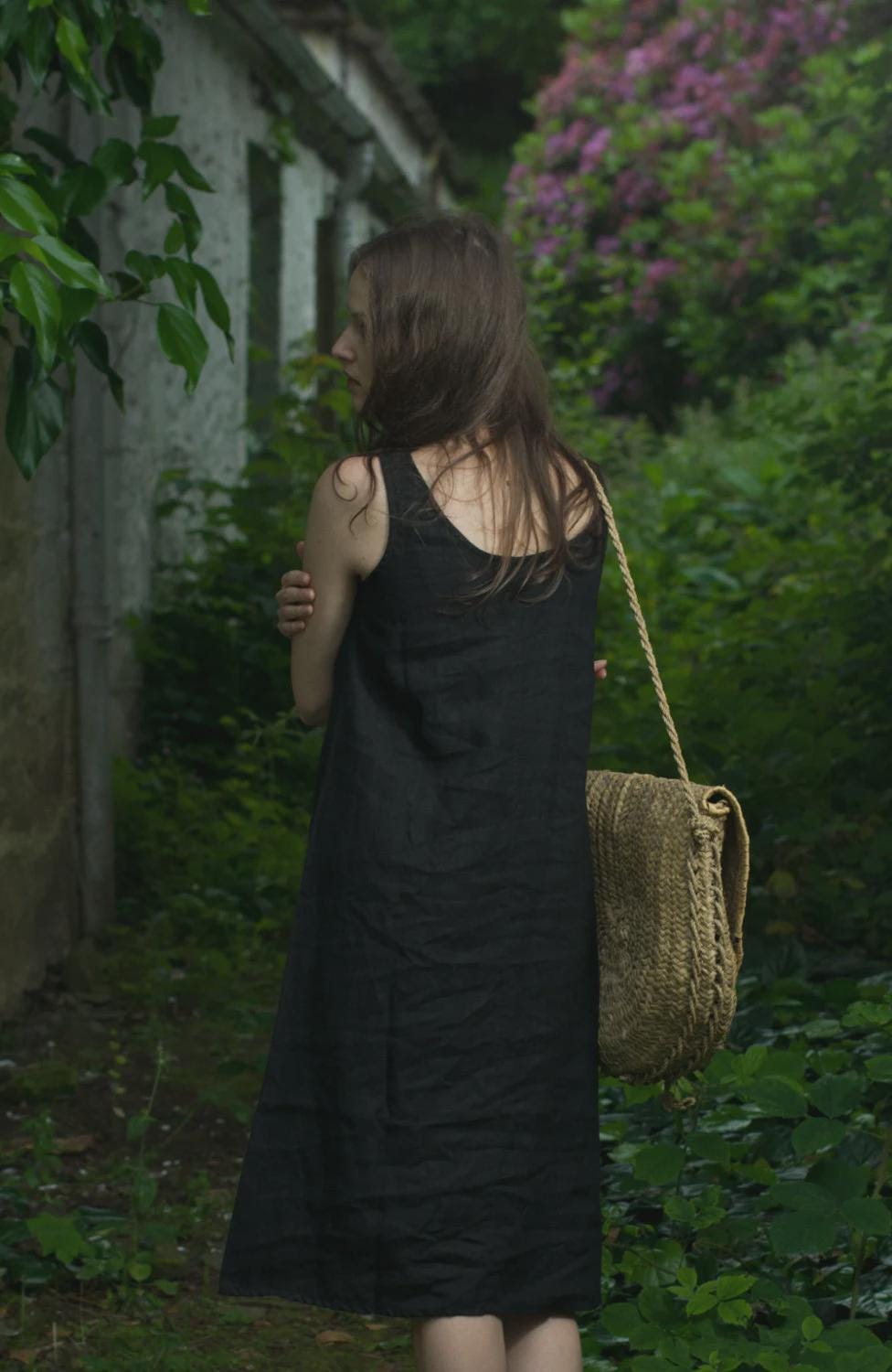 Sleeveless linen dress mimosa | bohemian dress | tank dress - Image 5