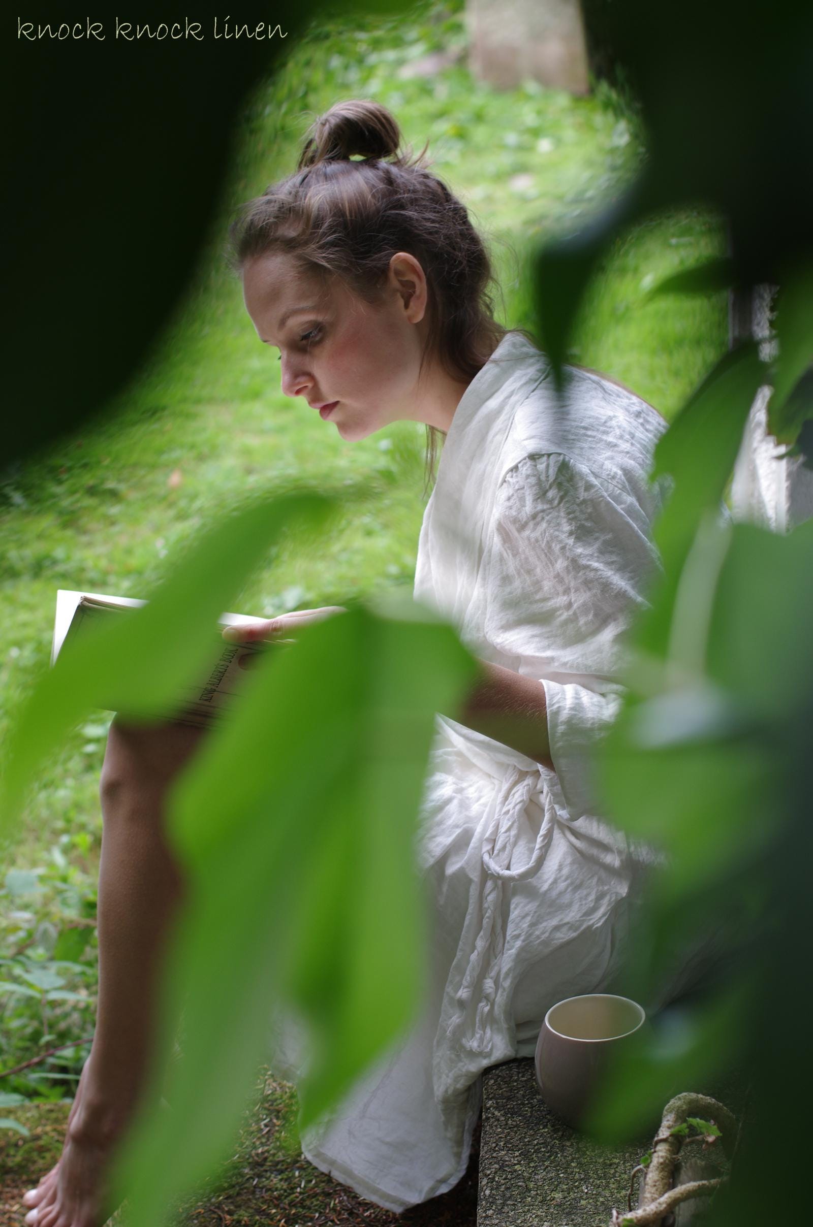 Linen summer robe | wrap coat | linen robe - Image 5