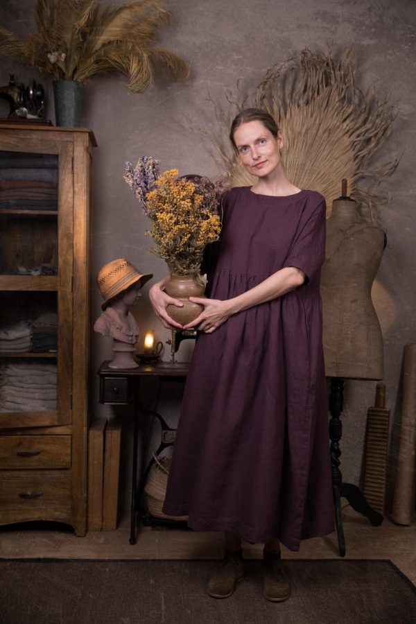 Oversized summer dress healing | loose linen summer dress