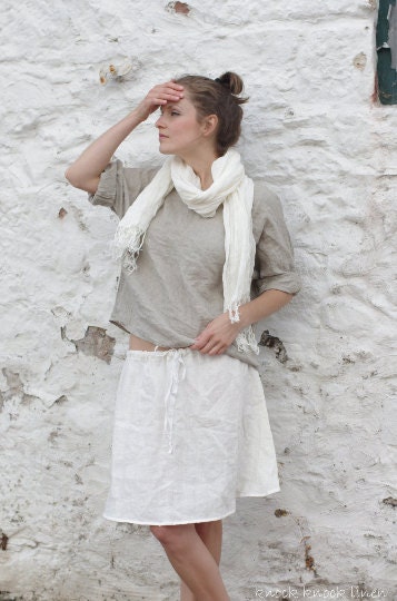 Linen top primitive | loose summer top | linen summer blouse - Image 4