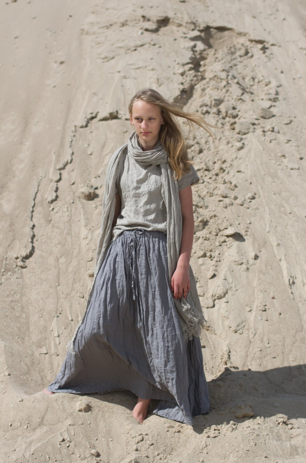 Long skirt tulip | linen skirt | maxi skirt - Image 3