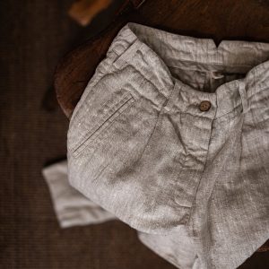 linen pants PERFUMER, linen trousers, tapered vintage trousers