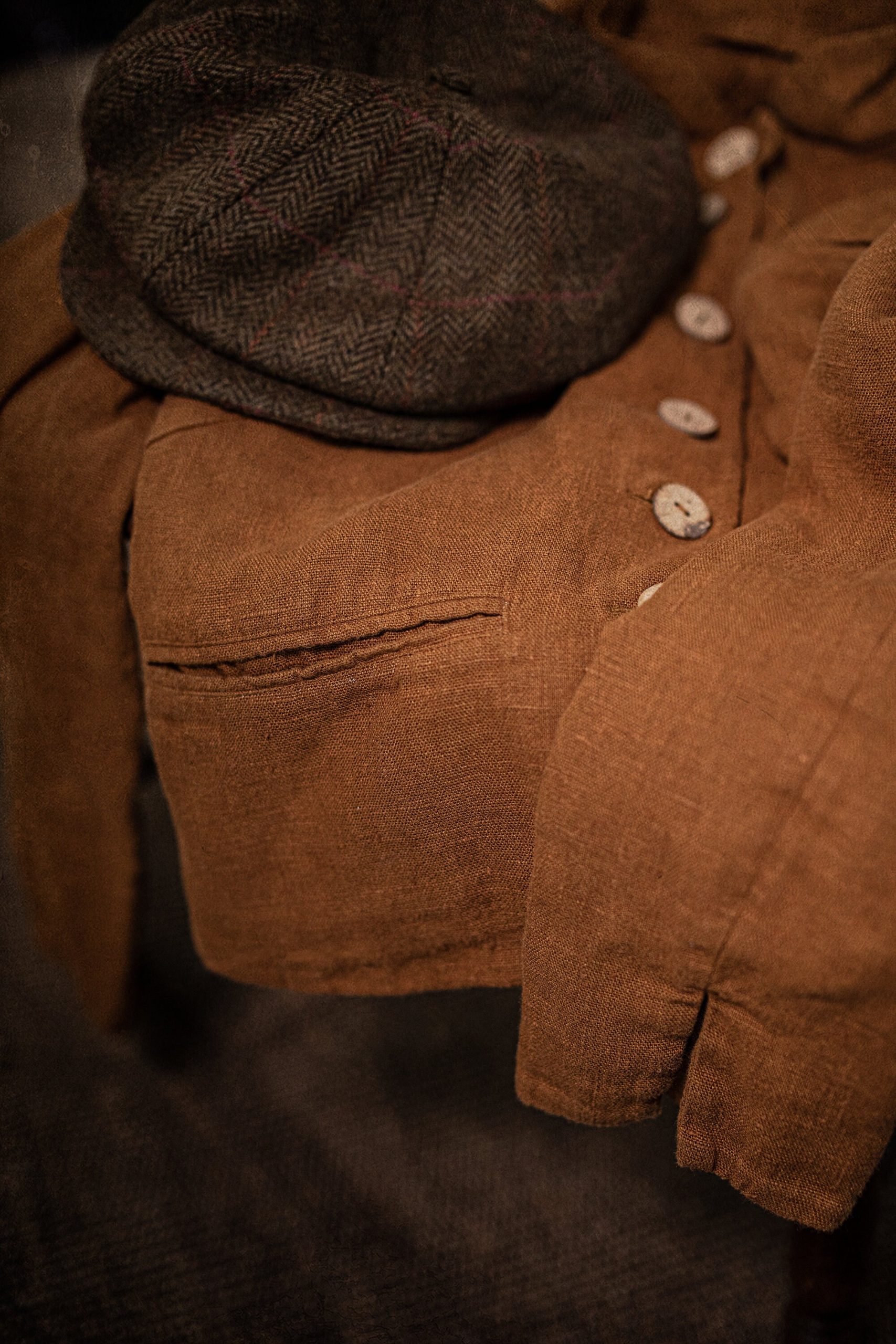 handmade linen jacket PERFUMER, vintage jacket - Image 18