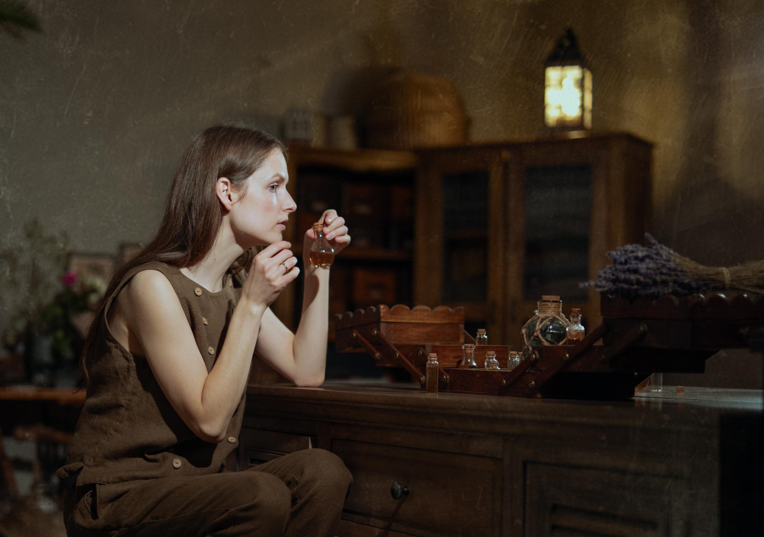 double-breasted linen vest SPARROW, pirate vest - Image 14