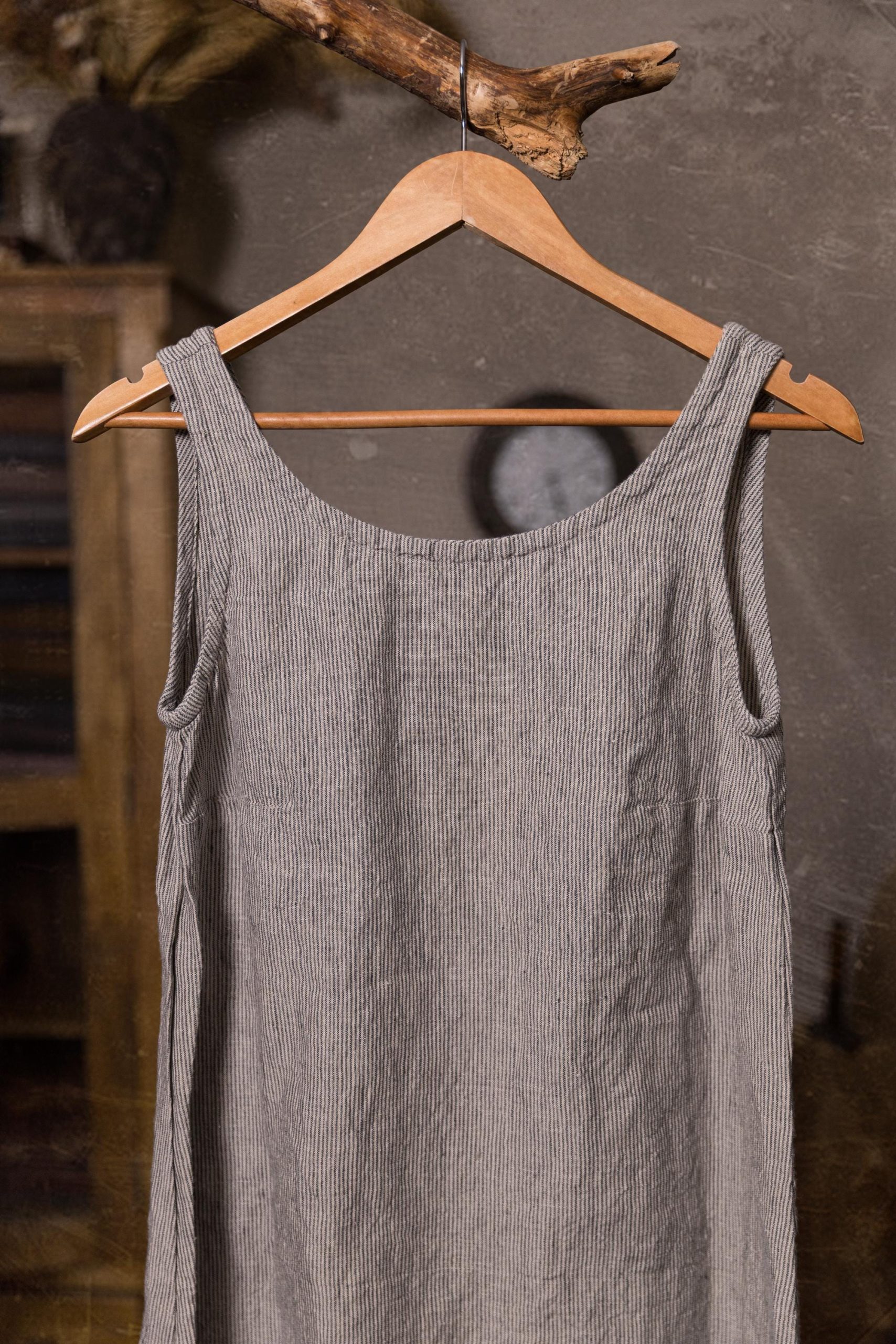 long linen dress MIMOSA, custom dress, sleeveless dress - Image 9