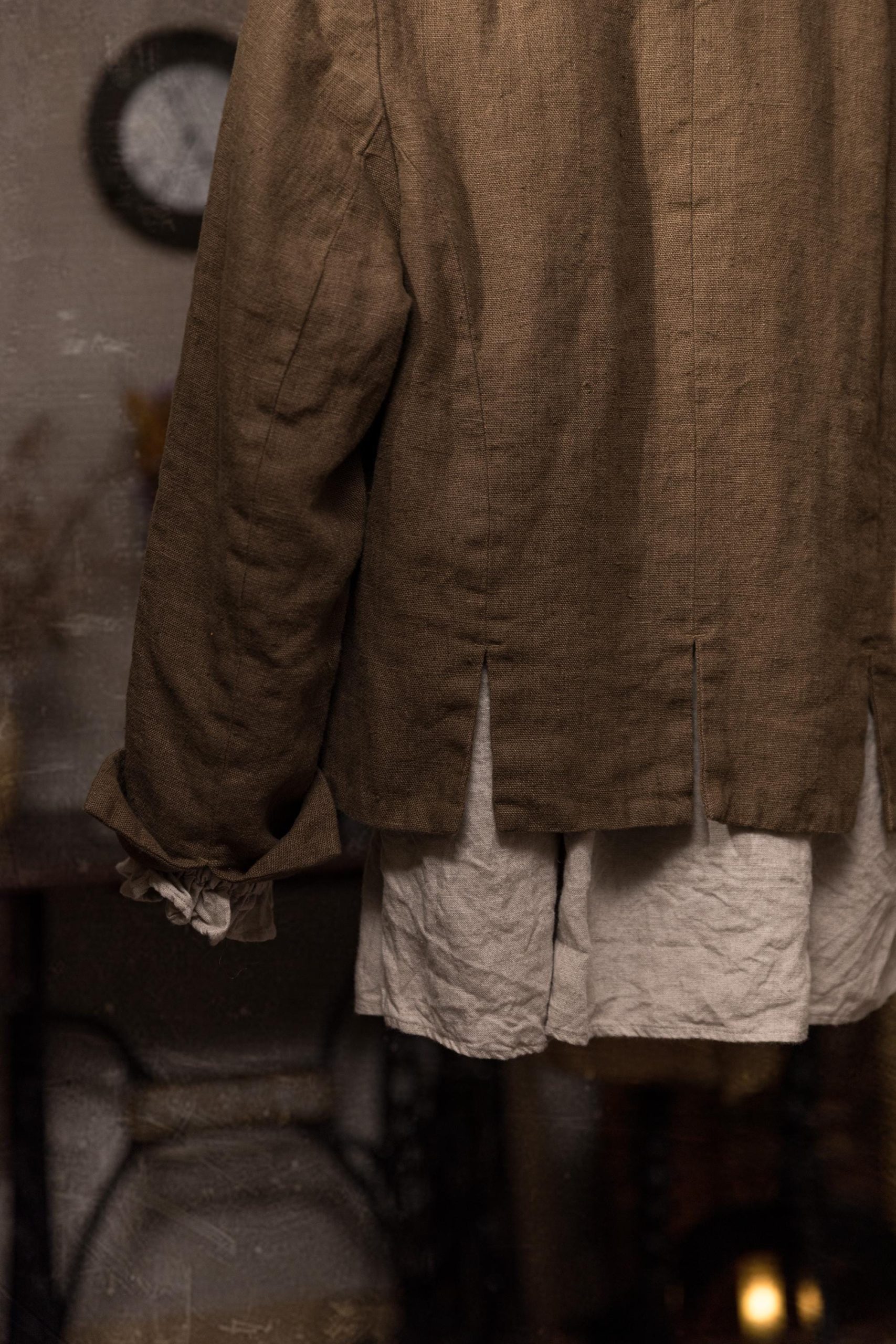 handmade linen jacket PERFUMER, vintage jacket - Image 6