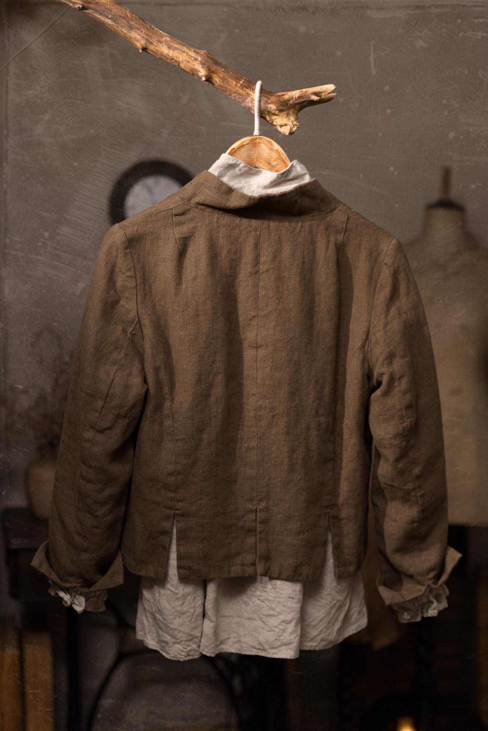 linen jacket PERFUMER, vintage jacket, antique jacket - Image 19