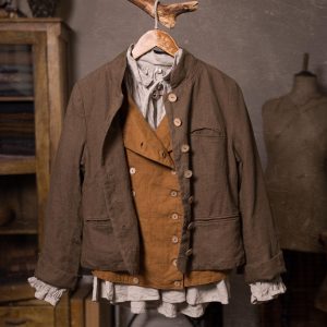 linen jacket PERFUMER, vintage jacket, antique jacket