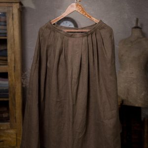 Handmade long linen skirt HEIDI, maxi skirt