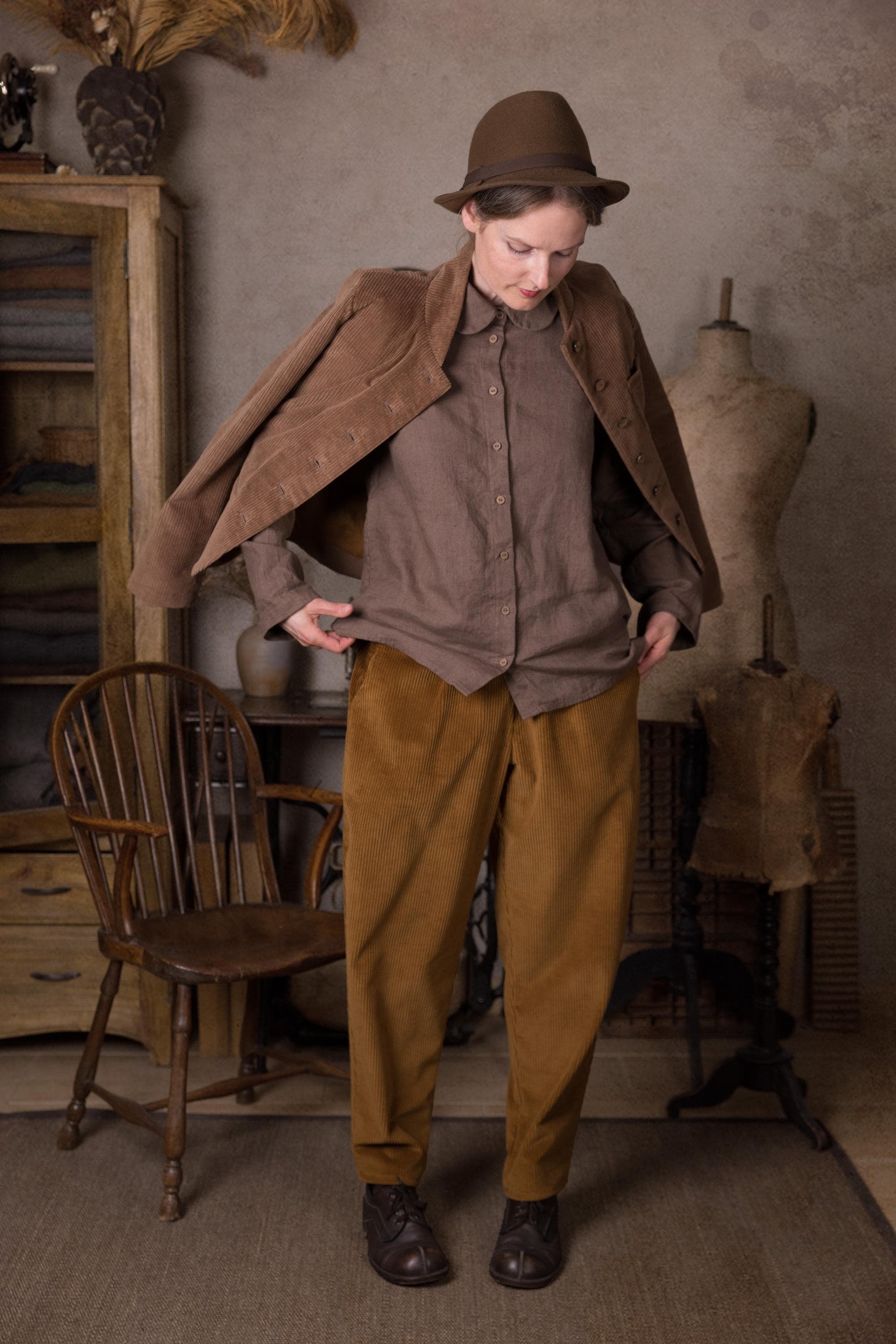 Soft Corduroy Jacket THE MAKER,cottagecore jacket - Image 2