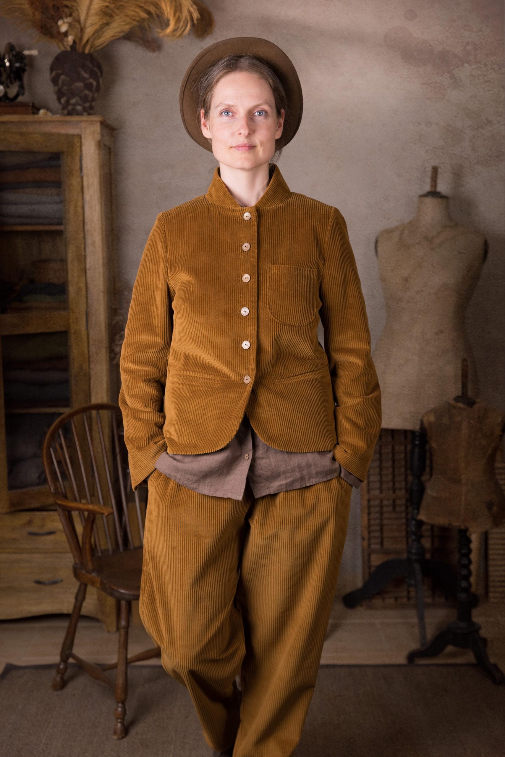 Soft Corduroy Jacket THE MAKER,cottagecore jacket - Image 3